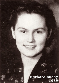 Photo of young Barbara Buzby from the 1939 University of Alaska yearbook.